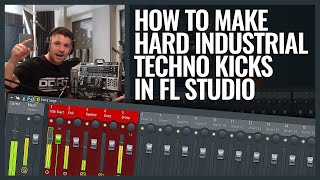 How To Make Hard Industrial Techno Rumble Kicks FL Studio Tutorial [upl. by Linehan]