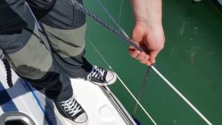 Tying A Fender With A Clove Hitch Knot [upl. by Hannan]