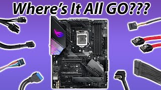 Where do all your PC Parts Plug In Motherboard Connectors [upl. by Wilbert431]