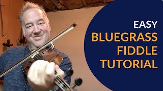 Bluegrass  Fiddle Styles  Play Along Lesson  Easy [upl. by Etnecniv]