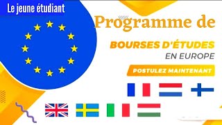 Bourses détudes gratuites en Europe pour les étudiants internationaux saisis ta chance [upl. by Marciano]