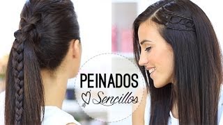 PEINADOS SENCILLOS CON TRENZAS [upl. by Lahcsap]