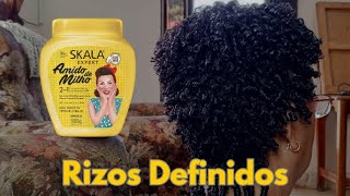 Definicion de Rizos 3c  Rapido y Facil  Rizos Definidos  Skala Almidon de Maiz  Zona Curly [upl. by Adnylam444]