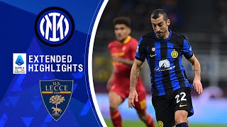 Inter vs Lecce  Extended Highlights  Serie A  CBS Sports Golazo [upl. by Yblehs292]