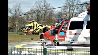 HD Christoph 48 und Christoph 92 Landung und Start am Uniklinikum Greifswald [upl. by Ginsburg]