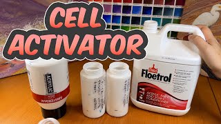 How to make cell activator with Amsterdam Titanium white and Australian Floetrol for acrylic pour [upl. by Annamarie609]