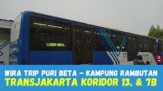 TIPS Cara ke Terminal Kampung Rambutan dari Puri Beta  TransJakarta Koridor 13  7B [upl. by Halette811]