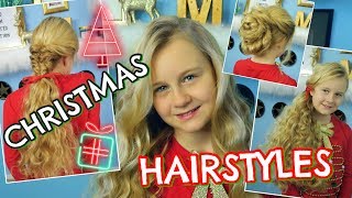 3 festliche Frisuren 🎄 Locken ohne Hitze  Mavie Noelle TUTORIAL [upl. by Eleanora]