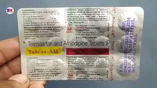 Telvas Am Tablet  Telmisartan and Amlodipine Tablet  TelvasAm Tablet Uses Benefits Dosage Review [upl. by Einafit]