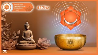 417 Hz Sacral Chakra Singing Bowl Meditation  10 Minutes Sacral Chakra Activation Frequency [upl. by Elleneg]