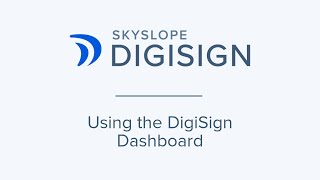 Using the DigiSign Dashboard [upl. by Nodnarbal]