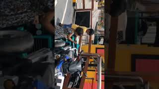 Zayanzunaira choose bike n tractor for race shortsfeed trendingshorts comedy [upl. by Beesley57]