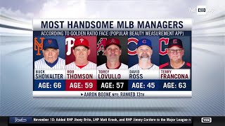 Most Handsome MLB Managers list revealed [upl. by Uke]