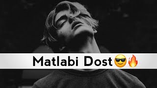 Wahi Dost Dhoka Deta Hai 🤬  Matlabi Dost Status  Matlabi Duniya Status 🌍🖕🏻 Shayari Status [upl. by Basilius316]