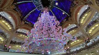 A ÁRVORE DE NATAL NA GALERIA LAFAYETTE DE PARIS [upl. by Darnell]