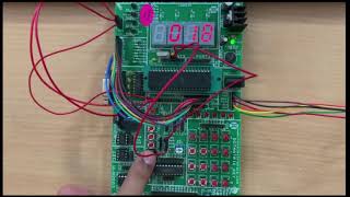 Entry Exit using Edge triggered Interrupt and Displaying in 7segment using Timer Interrupts in 8051 [upl. by Jeggar]