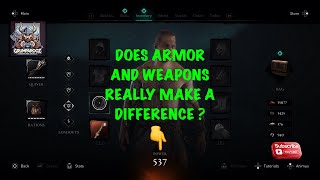 DOES ARMOR AND WEAPONS REALLY MAKE A DIFFERENCE AT LEVEL 537 IN Assassins Creed Valhalla fyp [upl. by Nodnelg]