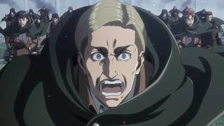 Scouts Final Charge  Erwins Death Levis Farewell  Attack on Titan Season 3 Dub  HD [upl. by Esital]