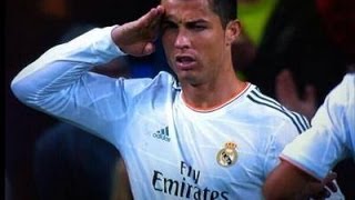 Ronaldo Salute Celebration mocking Blatter  Real Madrid 7 3 Sevilla [upl. by Barn]