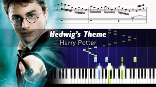 Harry Potter  Hedwigs Theme  ACCURATE Piano Tutorial  SHEETS [upl. by Deadman759]