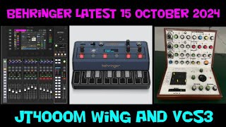 Latest Behringer News 15 October 2024 [upl. by Tedder586]