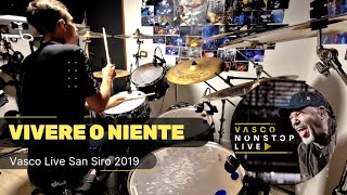 Vasco Rossi  quotVivere O Nientequot  NonStopLive San Siro 2019 ●MATT LAUG Drum Cover [upl. by Cherie]