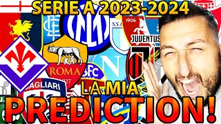 🤔🇮🇹 COME SARÀ LA CLASSIFICA FINALE DI SERIE A 20232024⁉️ GABBOMAN PREDICTION [upl. by Linskey]