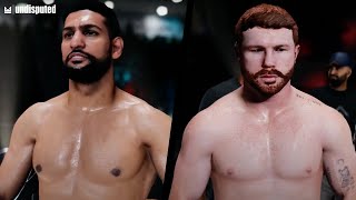 Amir Khan vs Canelo Álvarez UNEXPECTED RESULT  Undisputed Boxing Game  Full Fight Gameplay [upl. by Austine]