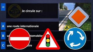 2024 permis de conduire théorique belgique ✅ 50 Questions  examen code de la route test 3 [upl. by Aihcrop]