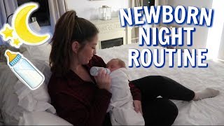 REALISTIC NEWBORN NIGHT TIME ROUTINE 2020 [upl. by Ignatius679]