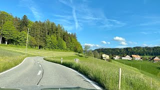 Driving in Switzerland🇨🇭  trought Gantrisch Nature Park🏔🍀 Beautiful Swiss views  🚘 [upl. by Markland]