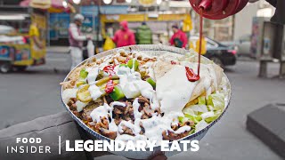 The Halal Guys Chicken And Gyro Platter Is NYC’s Most Legendary Street Food  Legendary Eats [upl. by Hughie]