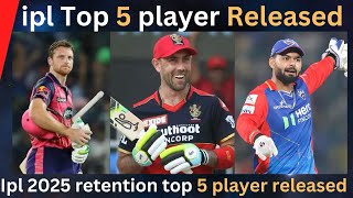 OMG Rishab pant Glenn maxwell release ipl retention 2025 [upl. by Yentruoc]