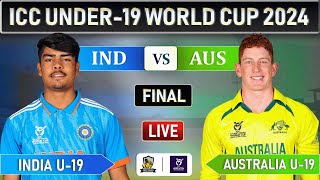 INDIA vs AUSTRALIA FINAL MATCH Live COMMENTARY  ICC U19 WORLD CUP  IND U19 vs AUS U19 LIVE [upl. by Salzhauer479]