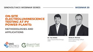 Onsite Electroluminescence Testing at PV Power Plants  Solar Webinar ELtest [upl. by Alakcim925]