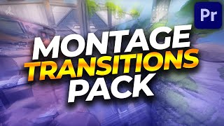 FREE Premiere Pro Transition Presets for Gaming Montages amp Edits Transitions Pack amp Tutorial [upl. by Viveca]