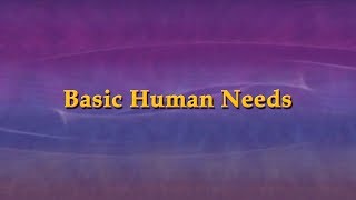 Basic Human Needs [upl. by Sweet]