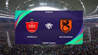 Persepolis vs Mes Rafsanjan 01062024 Persian Gulf Pro League PES 2021 [upl. by Tenner]