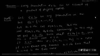 Proof of Every Permutation can be expressed as a as a product of disjoint cycles [upl. by Gingras794]