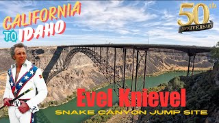 Visiting Evel Knievels Snake Canyon Jump Site  50 Year Anniversary [upl. by Benni]