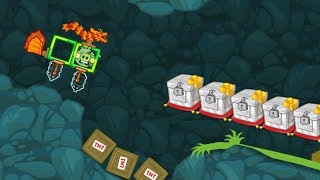 Bad Piggies  ZOMBIE PIG HIT THE MARBLE CRATE ON DRAGON PLANE [upl. by Atnamas]