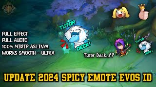 Update 2024 Script Emote EVOS ID  DeckDeckkTutor Deck  SMOOTH  ULTRA [upl. by Ignatz]