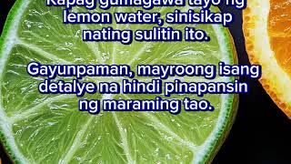 Ang paginom ng lemon water [upl. by Hewes48]