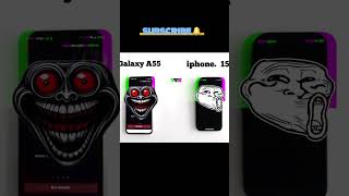 galaxy A55 Vs iPhone 15 speed test ☠️💥📱subscribe youtubeshortsshort youtubeshorts viralcomady [upl. by Horatia]