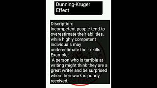 DunningKruger Effect cognitive biases psychology facts about human thoughts and behaviour english [upl. by Ynnel693]