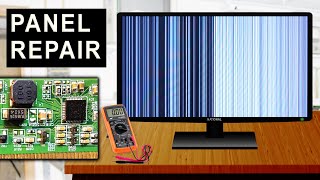 LED  LCD TV Display Panel Repair  Tcon Board Repairing  DC to DC Converter Voltage Details [upl. by Elleinod]