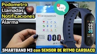 SMARTBAND M3 con SENSOR DE RITMO CARDIACO  Yoho Sports [upl. by Lanuk786]