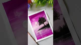 Painting Easiect landscapes 🌈🌈🌈landscape like colors shorts youtubeshorts share subscribe yt [upl. by Thacker]