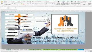 COMO CALCULAR UNA LIQUIDACIÓN FINANCIERA DE UNA OBRA POR CONTRATA PASÓ A PASO EN EXCEL 2020 [upl. by Schilling64]