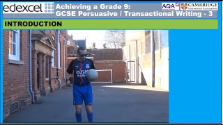 GCSE Revision Guide Achieving a Grade 9 for Persuasive Transactional Writing  3 [upl. by Yeliab537]